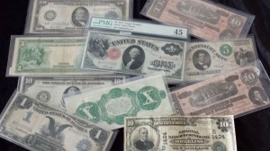 Foreign currency, Japanese war notes, and old American paper money