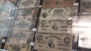 We carry a wide assortment of Confederacy Money from the Civil War Era
