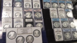Certified One Ounce Silver Coins