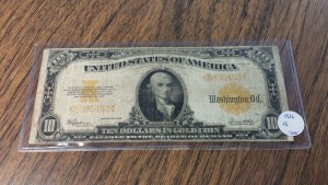 1922 United States $20 Gold Certificate