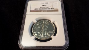 This very rare coin, the 1942 Half Dollar PF 64, could be seen in our Tampa store