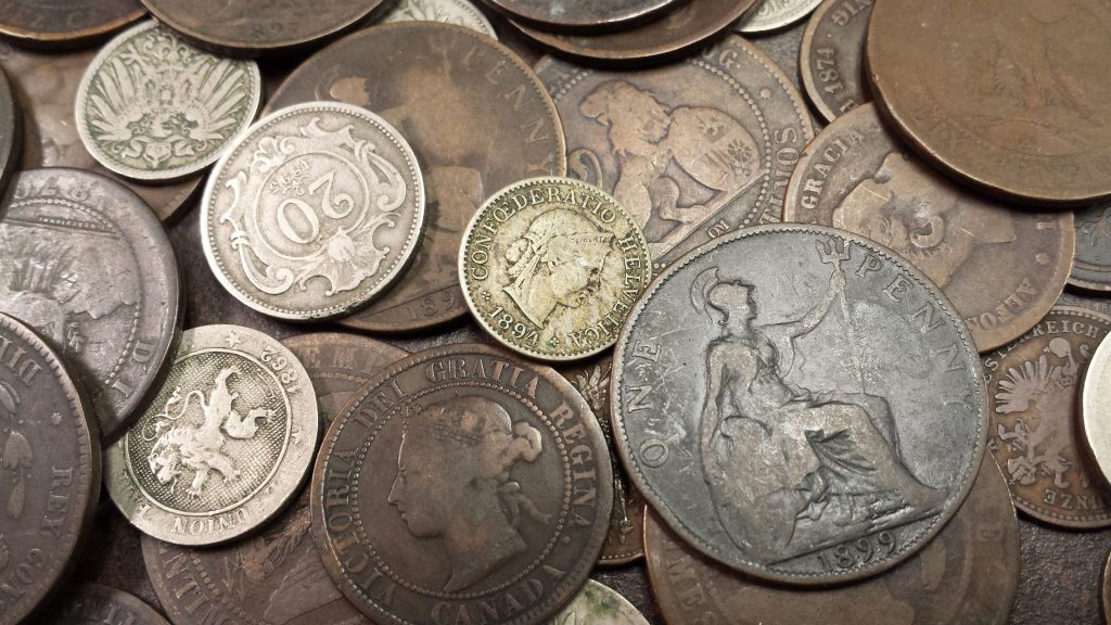 100-year old world coins