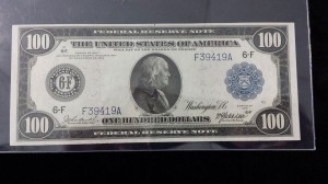Federal Reserve Note $100 1914 Gem New 65